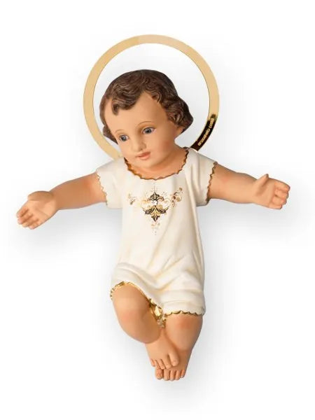 Menino Jesus Clássico 20 cm com manjedoura