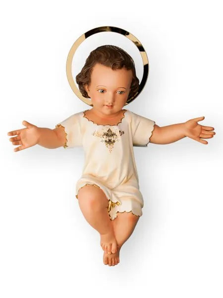 Menino Jesus Clássico 35 cm com manjedoura