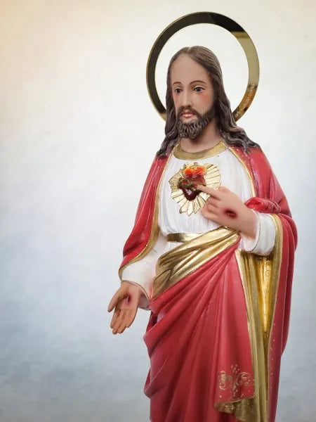 Sagrado Coração de Jesus 30cm (Mão Direita Abaixada)