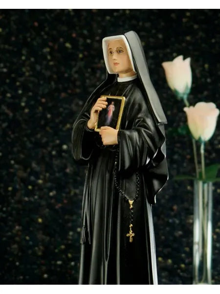 Santa Faustina 30cm (Com quadro)