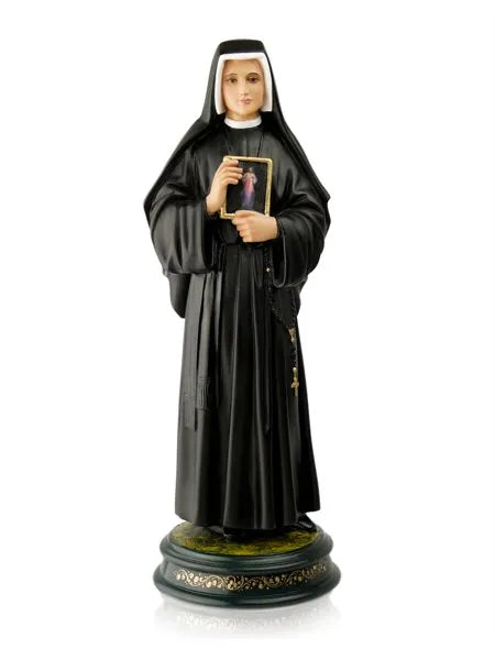 Santa Faustina 30cm (Com quadro)