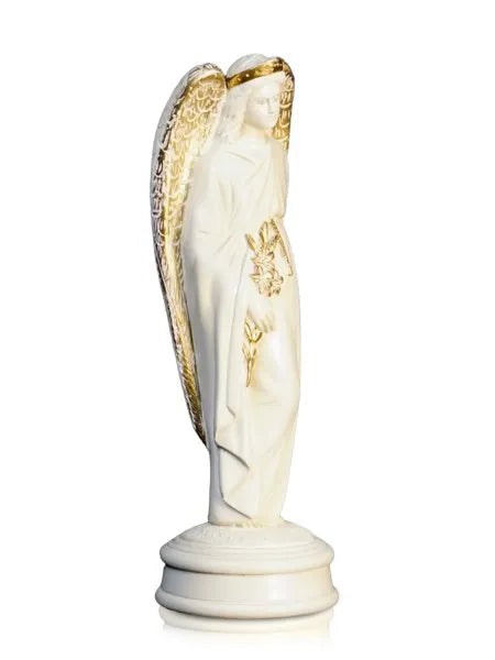 Arcanjo Gabriel 20cm (branco e dourado)