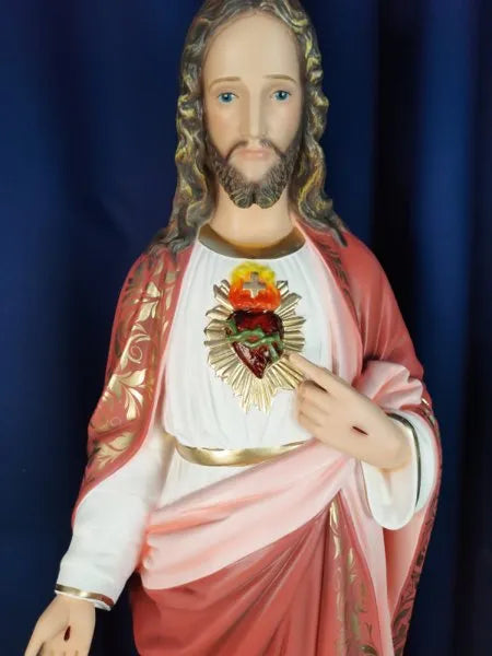 Sagrado Coração de Jesus 80cm (Mão Direita Abaixada)