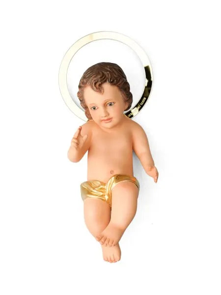 Menino Jesus Amor Divino 23 cm com manjedoura