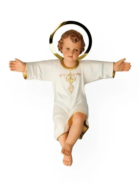 Menino Jesus Tradicional 32 cm com manjedoura