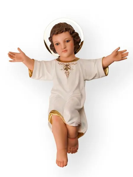 Menino Jesus Tradicional 46 cm com manjedoura