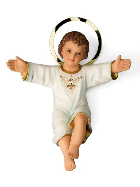 Menino Jesus Tradicional 25 cm com manjedoura